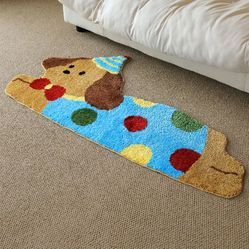 Cartoon Cute Puppy Shape Bedroom Rugs