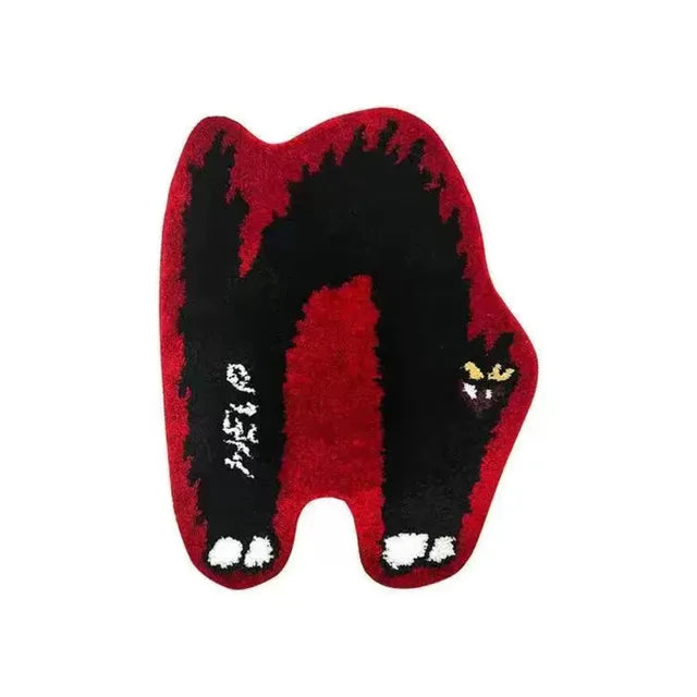 Funny Cute Dog Cat Shape Cashmere Carpet