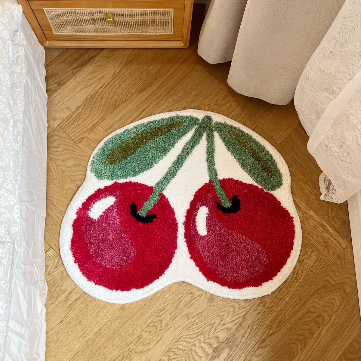 Pink Cherry Super Soft Handmade Tufting Rug