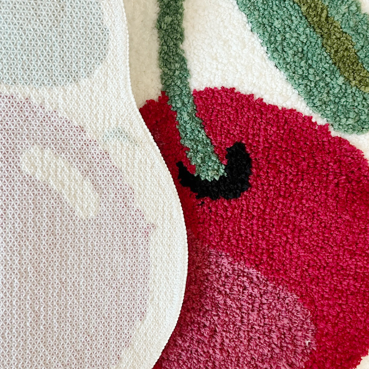 Pink Cherry Super Soft Handmade Tufting Rug