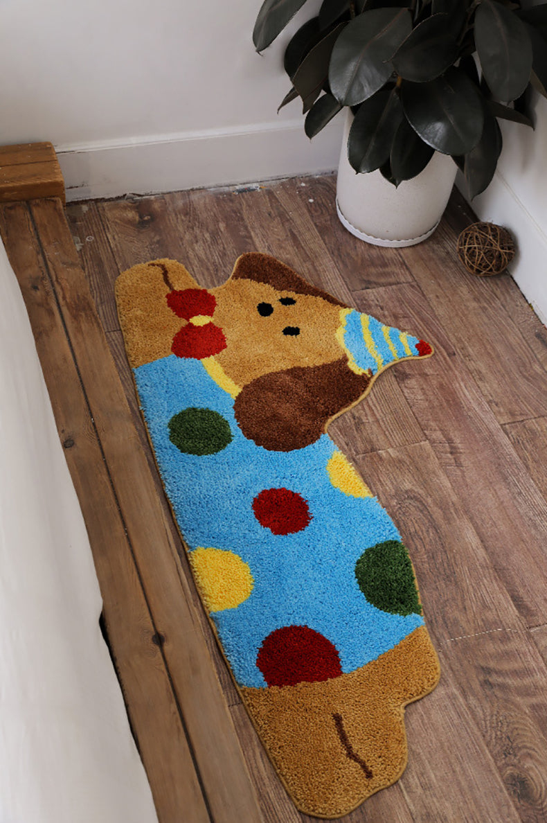 Cartoon Cute Puppy Shape Bedroom Rugs