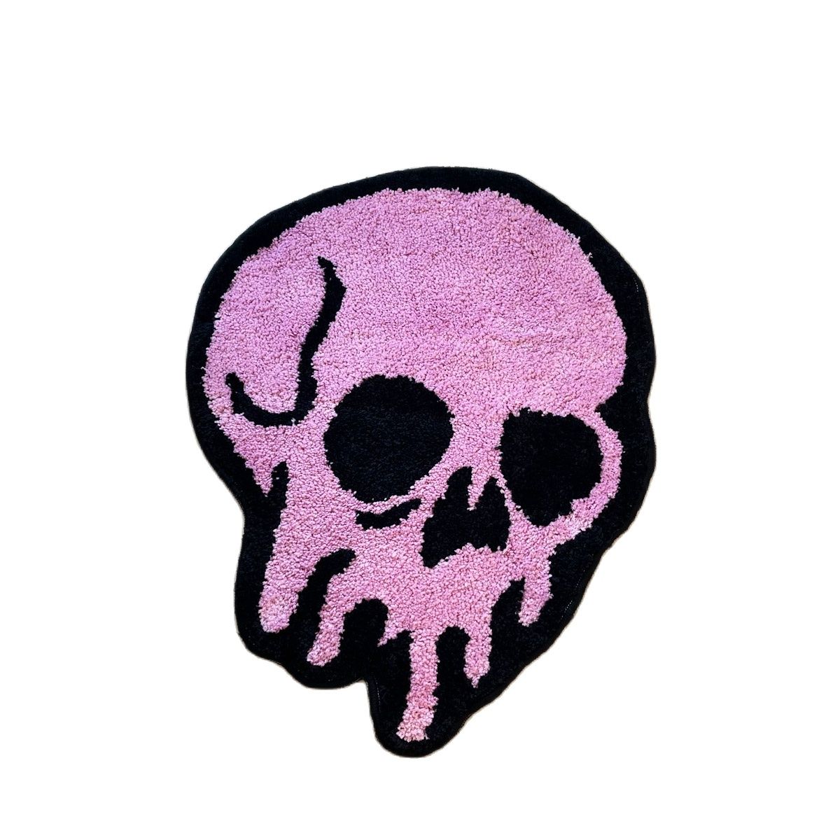 Pink Melting Skull Tufting Rug