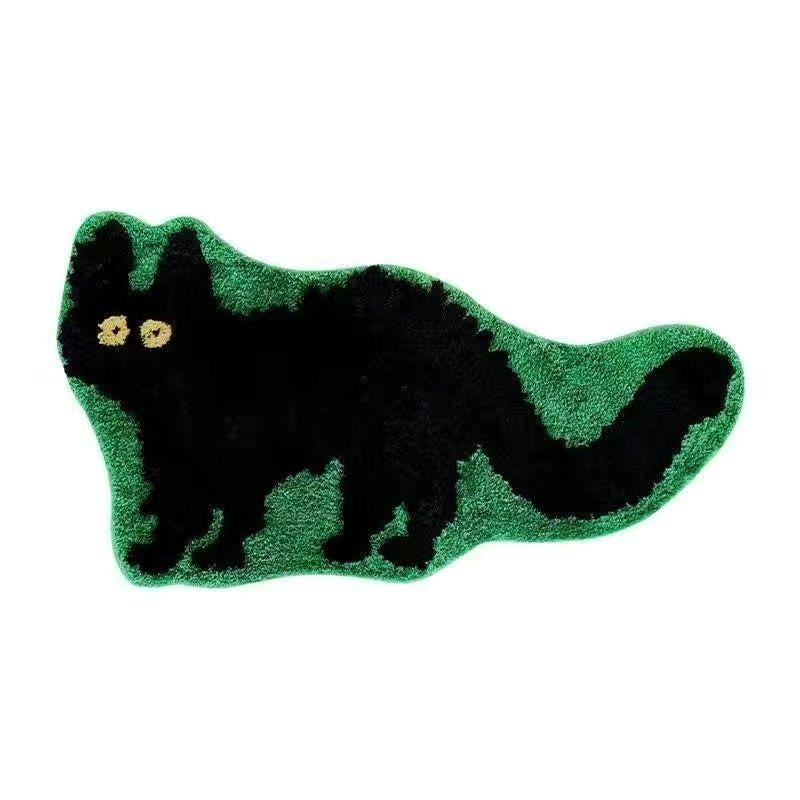 Funny Cute Dog Cat Shape Cashmere Carpet