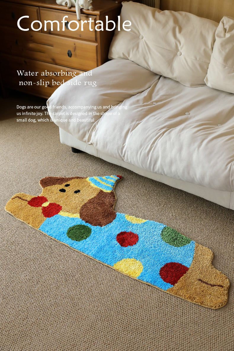 Cartoon Cute Puppy Shape Bedroom Rugs