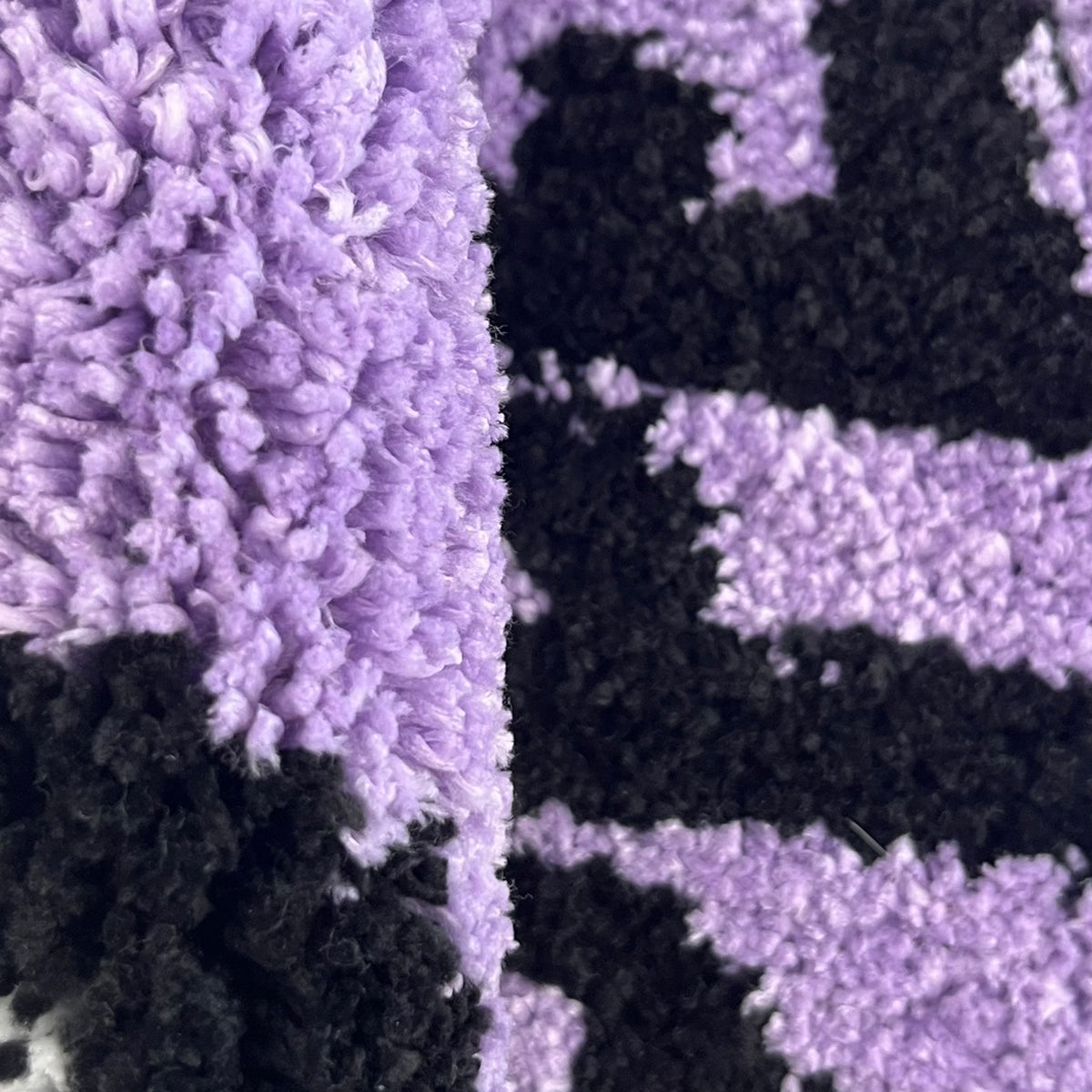 Purple Crystal Ball Tufting Rug